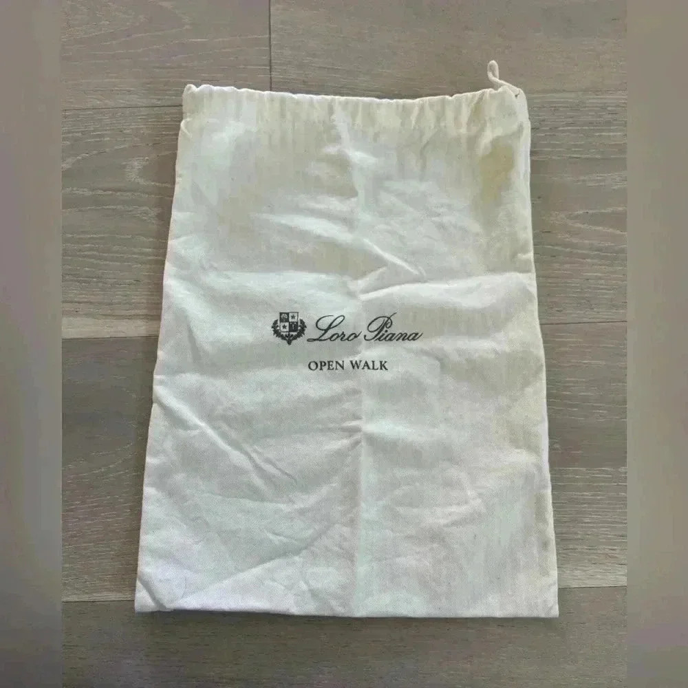 LORO PIANA COTTON open‎ walk dust travel drawstring BAG